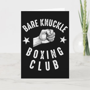 Carte Re Knuckle Boxe Hommes Combat Poing Combattant de