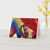 CARTE **REACH FOR THE SKY** SOAR / HEUREUX ANNIVERSAIRE (Fleur jaune)