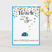 Carte Reach for the Stars Success (Fleur jaune)