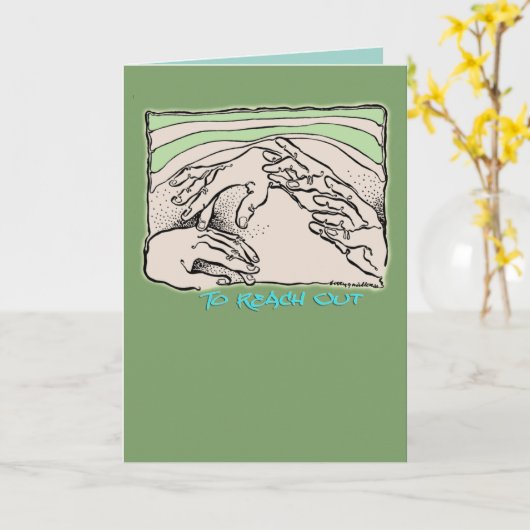 Carte Reach Out (Fleur jaune)