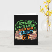 Carte Reading 67 Meme Englieacher Funny 67 Librarian (Fleur jaune)