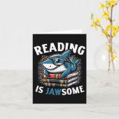 Carte Reading Is Jawsome Shark Books Bookworm Reader (Fleur jaune)
