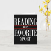 Carte Reading Is My Favorite Srt Book Lover Funny Saying (Fleur jaune)