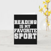 Carte Reading Is My Favorite Srt Funny Librarian Shirt (Fleur jaune)