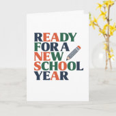 Carte Ready for a New School Year (Fleur jaune)