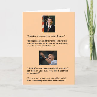 Carte Reagan contre Obama