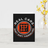 Carte Real Don't Shift Themselves - Manual Transmission  (Fleur jaune)