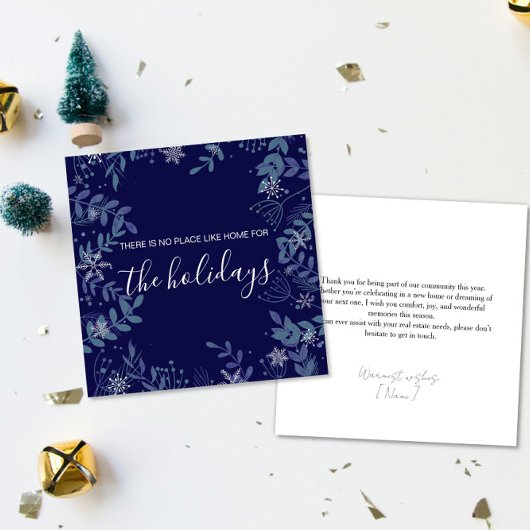 Carte Real estate Happy holidays Christmas greeting 