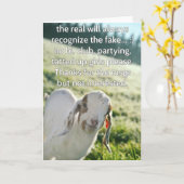 Carte Real Goat greeting card (Fleur jaune)