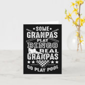 Carte Real Grandpas Play Pool (Fleur jaune)