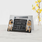 Carte Réalisateurs de films d'anniversaire d'or (Fleur jaune)