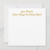 CARTE RÉALISATION DE L'INVITATION À LA RETRAITE (Dos)