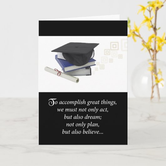 Carte Réalisation du diplôme (Fleur jaune)