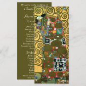 Carte Réalisations alias L'Embrassement par Gustav Klimt (Devant / Derrière)
