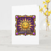 Carte Réalisé : Promue Grand-Mère (Fleur jaune)