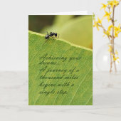 Carte Réaliser vos rêves (Fleur jaune)