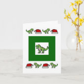 Carte Réalité augmentée Noël T-rex Dinosaur (Fleur jaune)