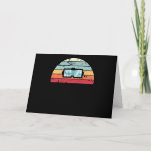 Carte Réalité Virtuelle Rétro Coucher de Soleil Lever de