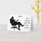 CARTE **REALLY NICE** BIRTHDAY CARD FOR YOUR **BOSS** (Fleur jaune)