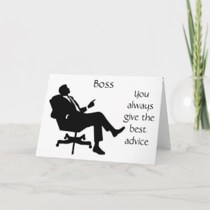 CARTE **REALLY NICE** BIRTHDAY CARD FOR YOUR **BOSS**