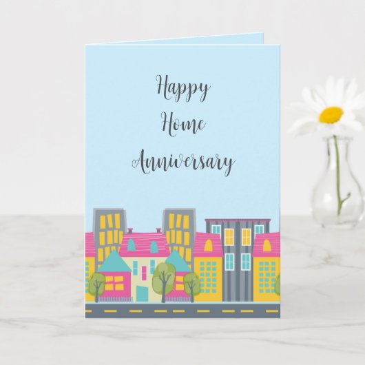 Carte Réaltor Anniversaire de la maison mignonne (Petite plante)