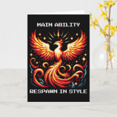 Carte Réapparaître dans le style Phoenix Pixel Revival A (Fleur jaune)