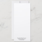 Carte Reb Nachman de prière 4" x 9,25" avec envelo (Dos)