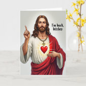 Carte Rebel Icon Funny Message Card (Fleur jaune)