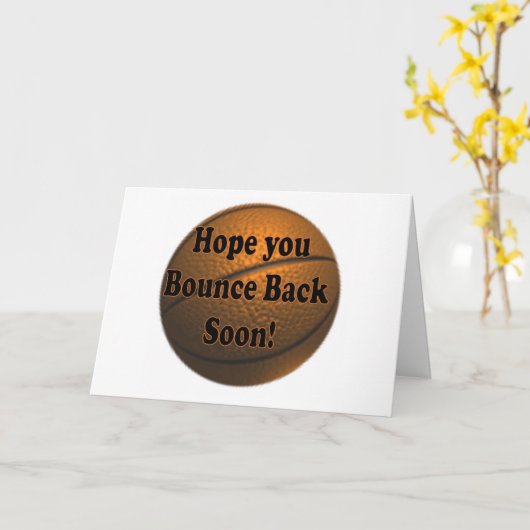 Carte Rebondir bientôt (Fleur jaune)