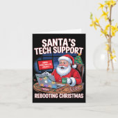 Carte Rebooting Support Santa Tech s Joke (Fleur jaune)