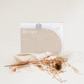 Carte RECEPE Fête des mariées Disco Argent Retro