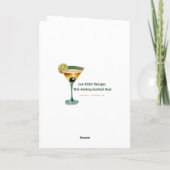 Carte Réception de Cocktail de Noël au milieu du siècle  (Dos)