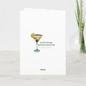 Carte Réception de cocktails de Noël de milieu de siècle (Dos)