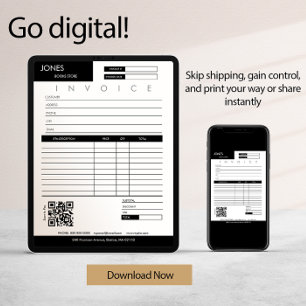 Carte Réception de vente de facture minimale Petite entr