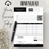 Carte Réception de vente de facture minimale Petite entr