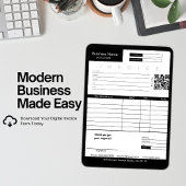 Carte Réception de vente de facture minimale Petite entr