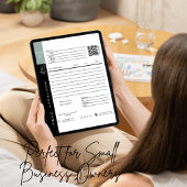 Carte Réception de vente de facture moderne Petite entre