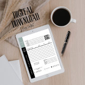 Carte Réception de vente de facture moderne Petite entre