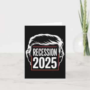 Carte Récession 2025 Merci Trump Ironique politique drôl