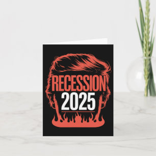 Carte Récession 2025 Merci Trump Ironique politique drôl