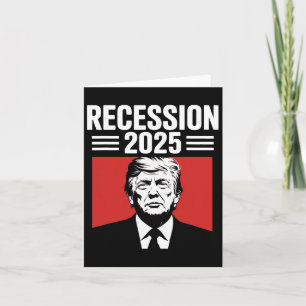 Carte Récession 2025 Merci Trump Ironique politique drôl