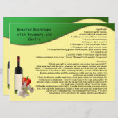 Carte Recette (Devant / Derrière)