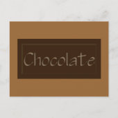 Carte Recette au chocolat foncé (Devant)