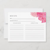 Carte Recette Bande Noire & Pony Rose (Devant)