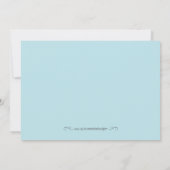 Carte Recette bleue et argent (Dos)