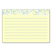 Carte Recette Bleue Jardin Daisy (Dos)