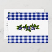 Carte Recette Blueberries (Devant / Derrière)