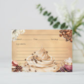 Carte Recette Café Crémeux (Debout devant)