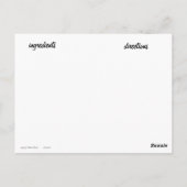 Carte Recette Chaussures (Dos)