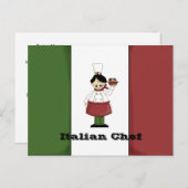 Carte Recette Chef Italien #3 (Devant / Derrière)